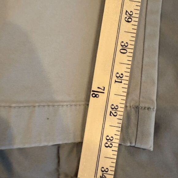 Tommy Hilfiger Tailored Fit Chino Gray Flat Front Trousers Pants Size 38x34 - Picture 12 of 14